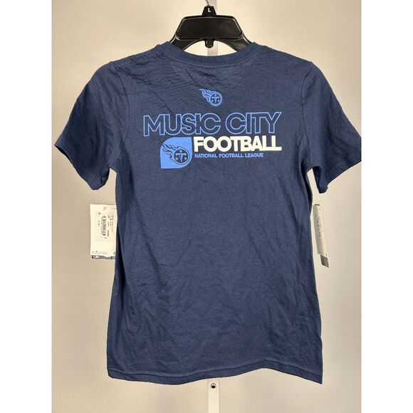 Nike Youth Tennessee Football Titans Local Back College Navy T-Shirt M (10-12) - Picture 3 of 10